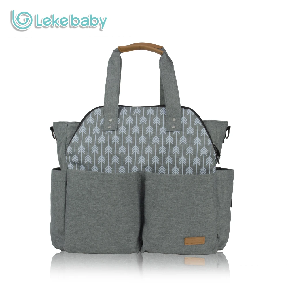 Lekebaby Ultra large Capacity Travel Diaper Tote Bag Mummy Maternity Nappy Changing Bag with