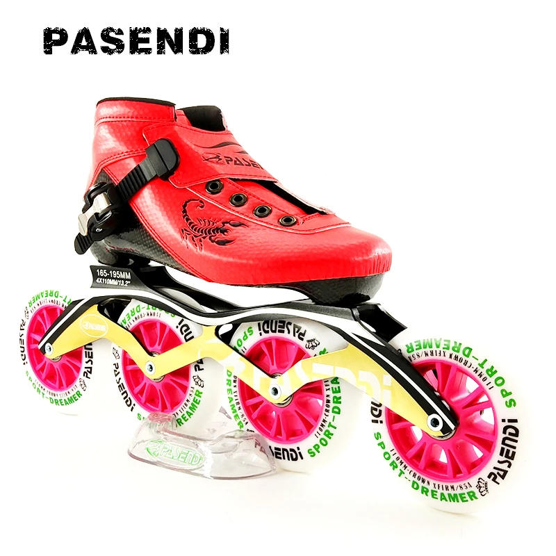 Pasendi سباق أحذية سرعة الزلاجات مضمنة المهنية رجال نساء patines مضمنة الزلاجات الكبار الطفل 4 عجلات الكربون Pasendi سباق أحذية سرعة الزلاجات مضمنة المهنية رجال نساء patines مضمنة الزلاجات الكبار الطفل 4 عجلات الكربون