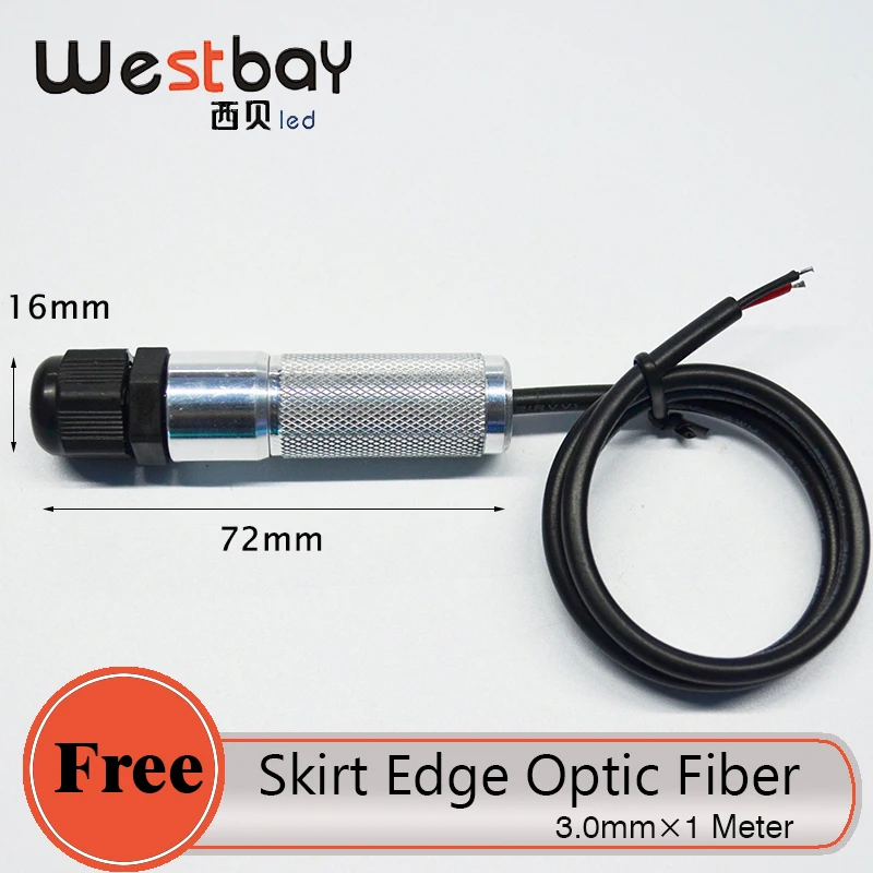 Westbay Мини светодиодный волоконно оптический двигатель DC12V отправка юбки сторона