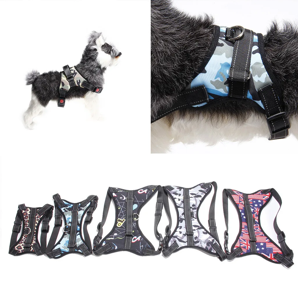 

Best Selling High Quality Pet Puppy Dog Chest Strap Camouflage Durable Outdoor Vest Strap