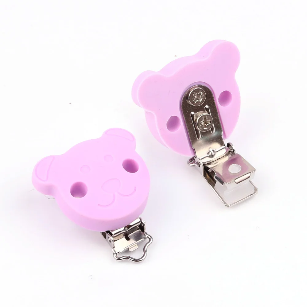 TYRY.HU 1x Pacifier Holder Clip Cute CartoonShape Nipple Clasps For Diy Baby Pacifier Leash Nipple Clasp Nursing Accessories
