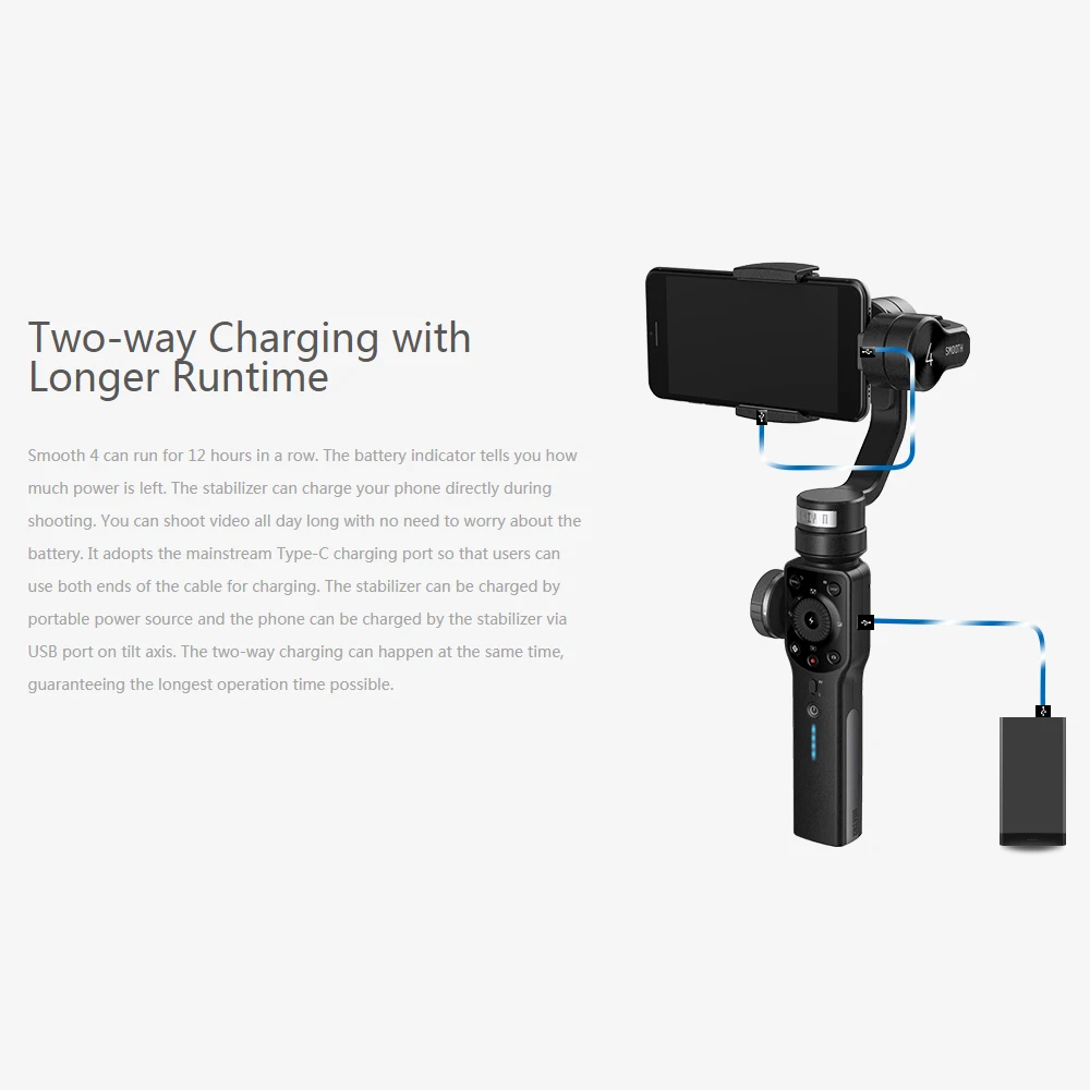 Zhiyun Smooth 4 3-осевой портативный смартфон сотовый телефон видеокамеры Стабилизатор для iPhone XS Max XR X 8 плюс 8 7 samsung S9 S8 S7Action Камера