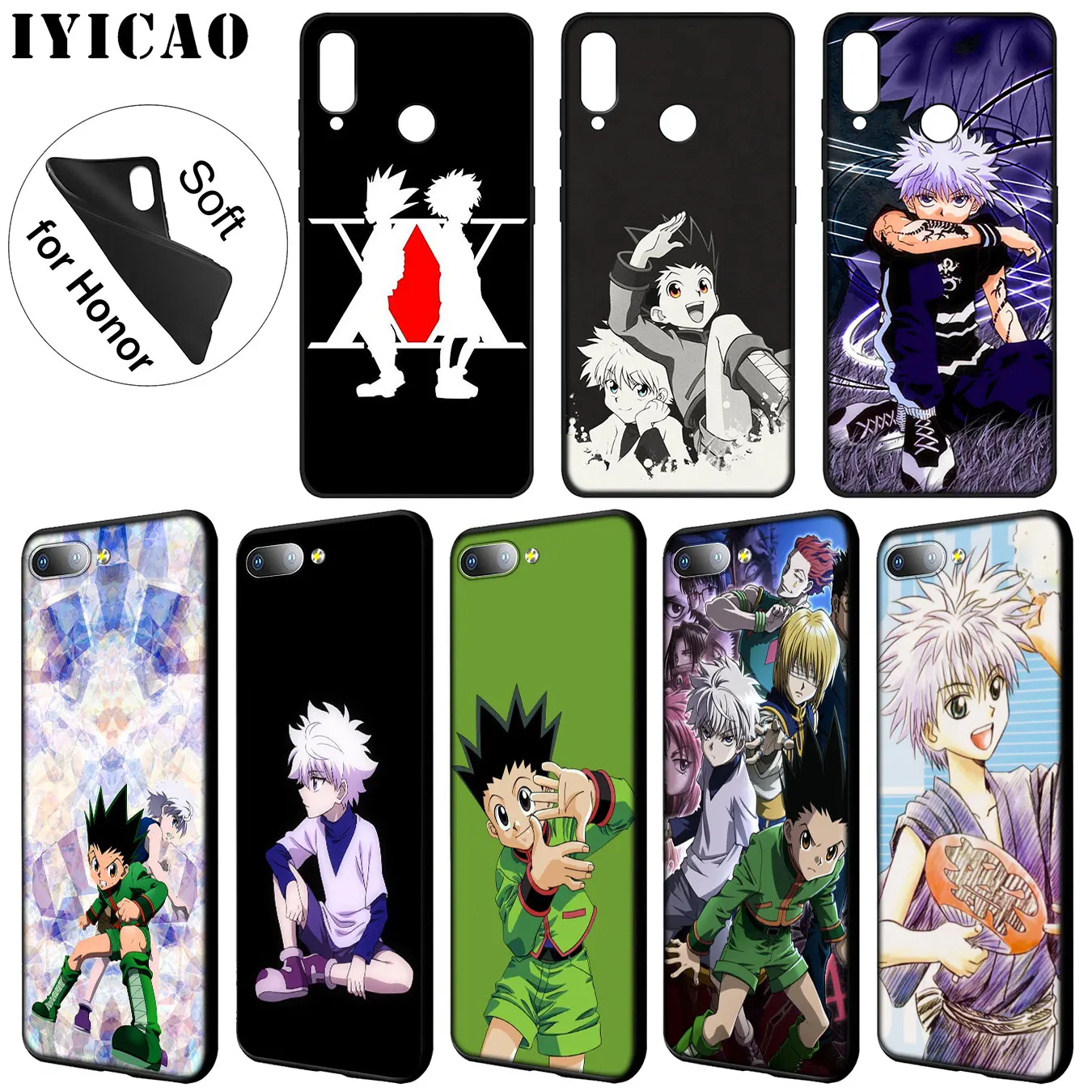 IYICAO Hunter x Soft Silicone Phone Case for Huawei Y9 Y7 Y6 Prime 2019 Cover Honor 20 8C 8X 8 9 9X 10 Lite 7C 7X 7A Pro |