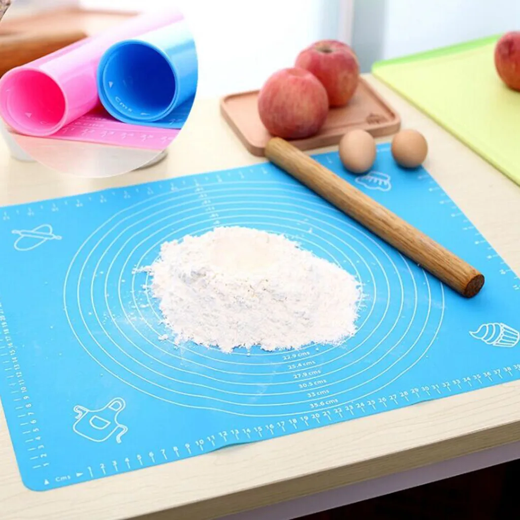 Non-Stick Silicone Mat Rolling Dough Liner Pad Pastry Cake Bakeware Paste Flour Table Sheet Kitchen Tools 40x30 hot selling