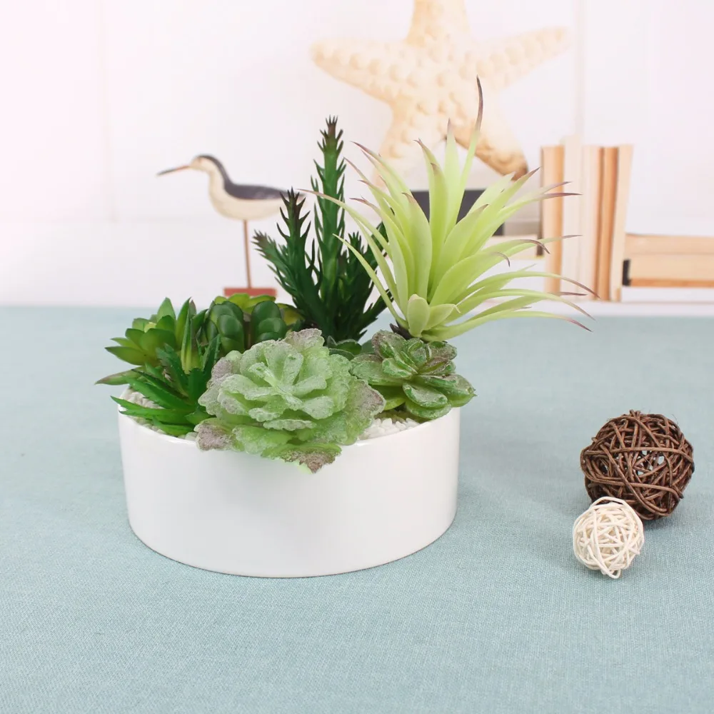 DIY поддельные искусственные суккуленты растения для украшения моделирования