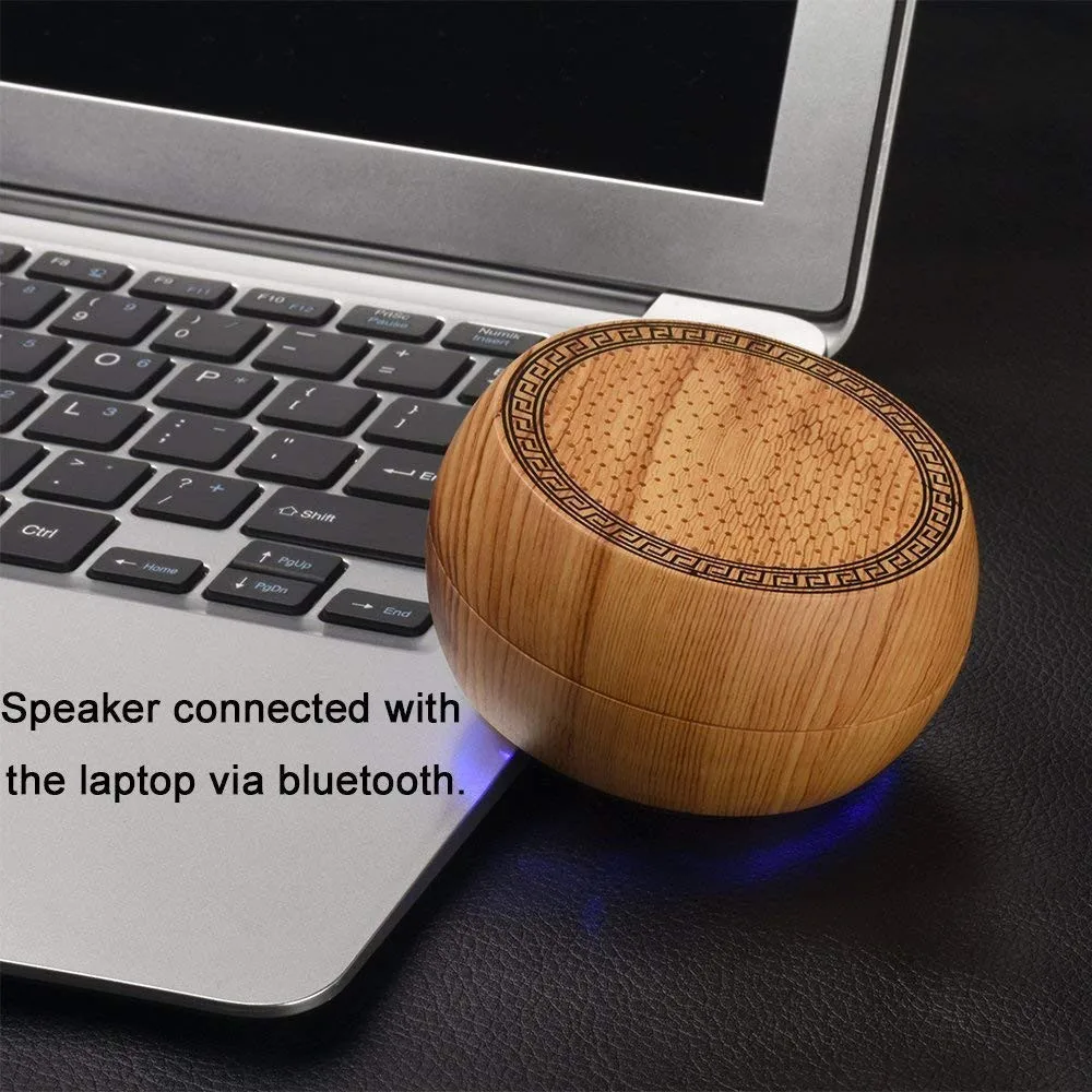 

HIPERDEAL Mini Wooden Bluetooth Speaker USB LED Light Portable Stereo Music Subwoofer Wireless Speaker Box 15A Drop Shipping