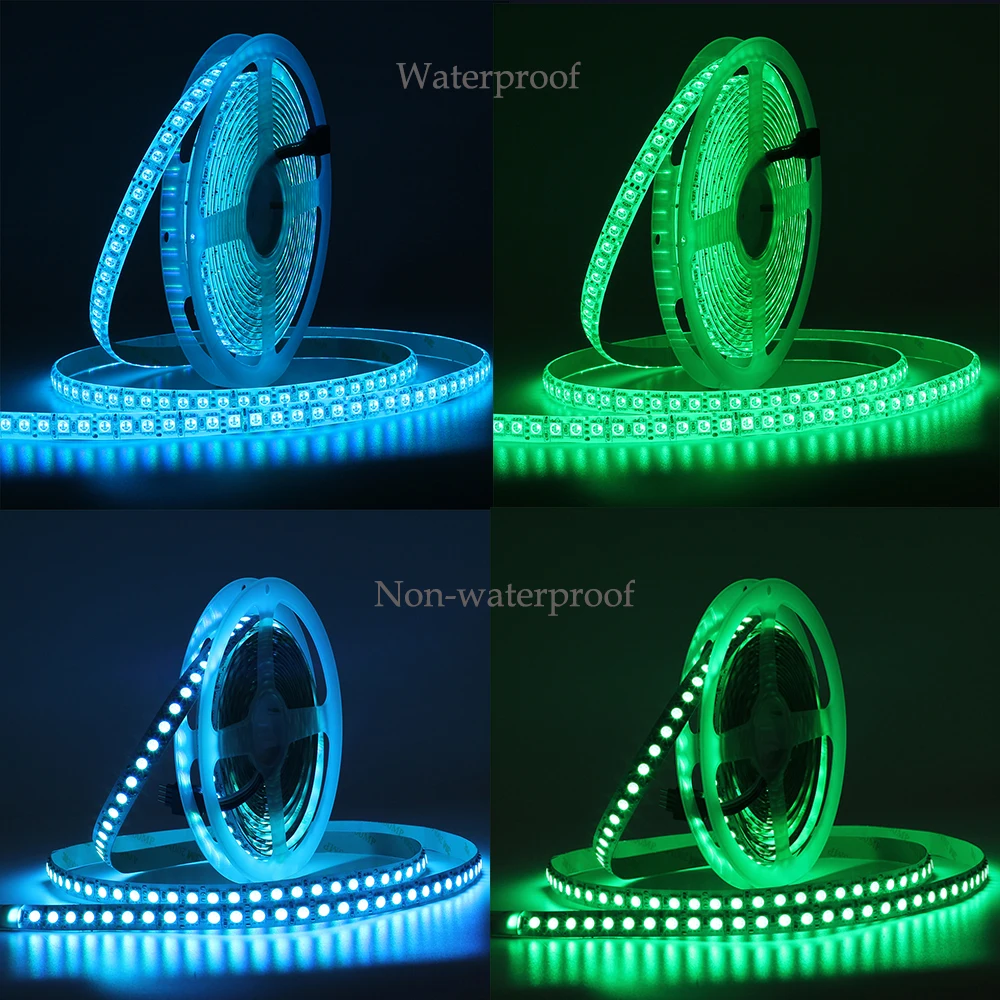 SMD 5050 120 светодиодов/метр одной линии rgb гибкие Светодиодные ленты свет