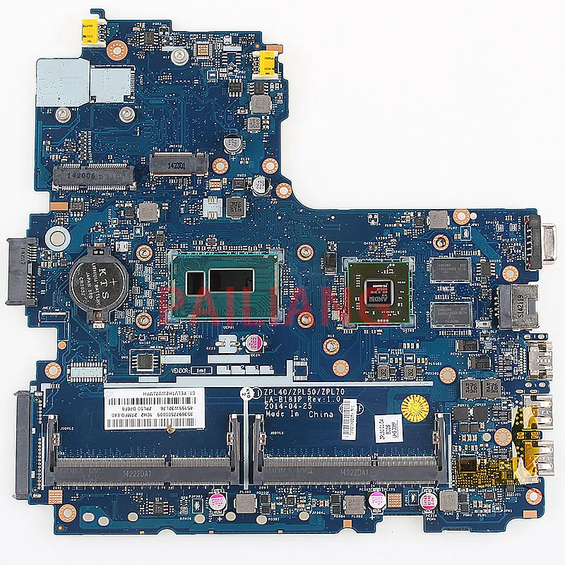Материнская плата PAILIANG для ноутбука HP Probook 450 G2 I3 материнская 784122 001 501 ZPL40/ZPL50/ZPL70 LA