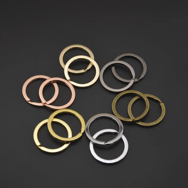 

20Pcs Keyring Split Ring 25 28 30mm Gold Silver (Never fade) Key Ring For Keychain Making Sleutelhanger Diy Jewelry Accessories