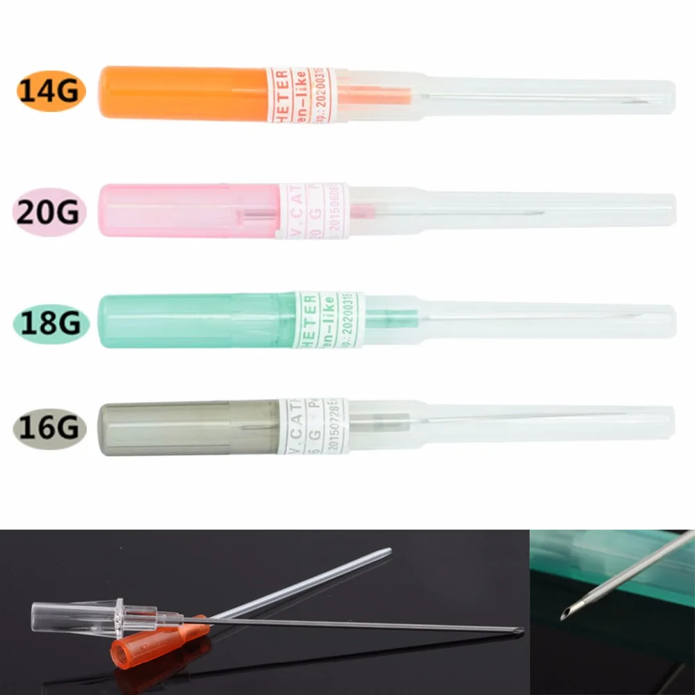 

1PC Professional Surgical Steel I.V. Catheter Cannula Body Piercing Sterile Needle Kit 14G 16G 18G 20G Supply Tattoo Kit Jewelry