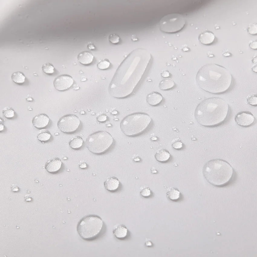 Luxury White Shower Curtain Waterproof, Mildew-proof Thick Solid Bath Curtain for Bathroom & Bathtub