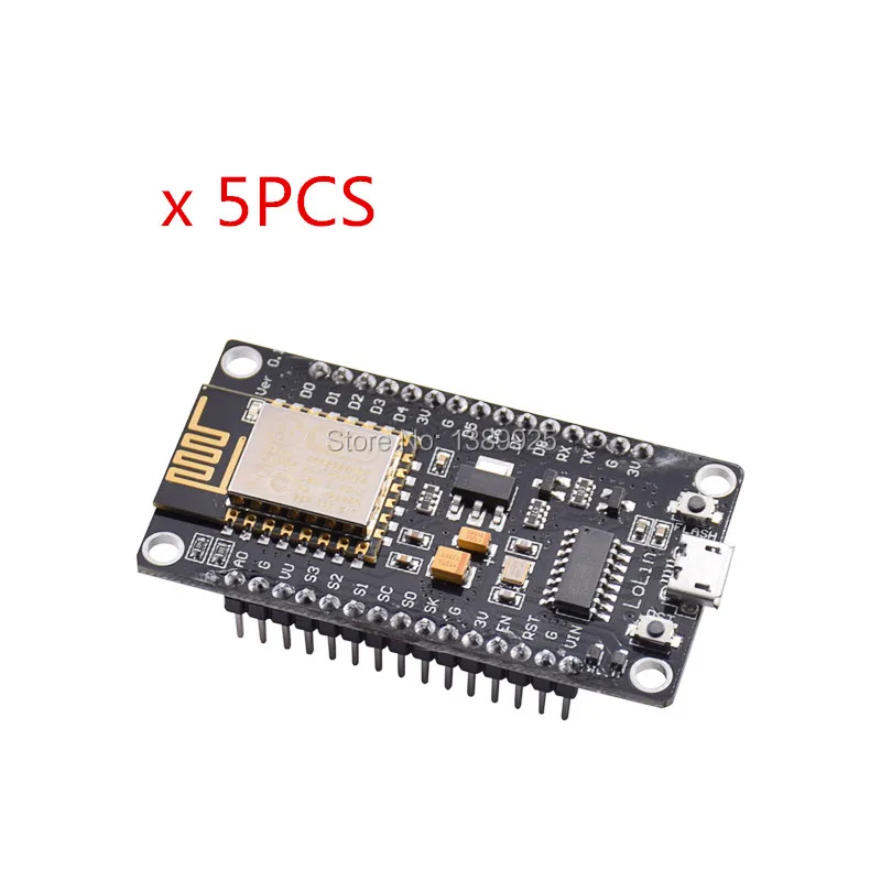 5 шт./лот CH340G ESP8266 ESP-12E nodemcu V3 Lua Беспроводной Интернет вещей развитию 3,3 В сети WI-FI разъем модуль