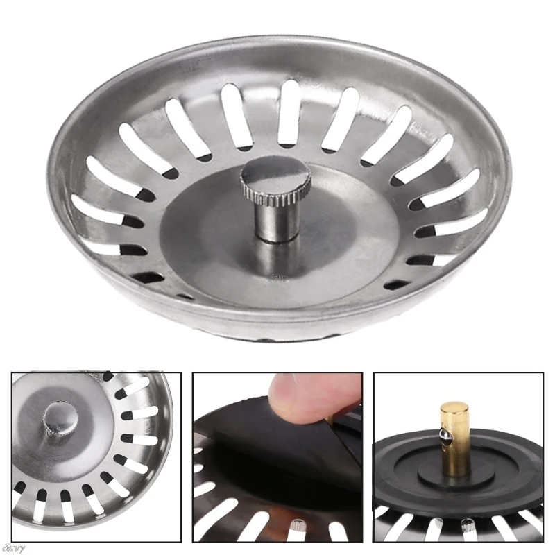

Stainless Steel Kitchen Sink Strainer Plug Sink Strainer Bathroom Waste Strainer Drop Ship