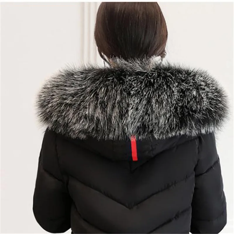 Зимняя женская куртка размера плюс 6XL,, большой меховой воротник, зимние пальто, женские длинные парки, утолщенная Свободная куртка с хлопковой подкладкой Q920