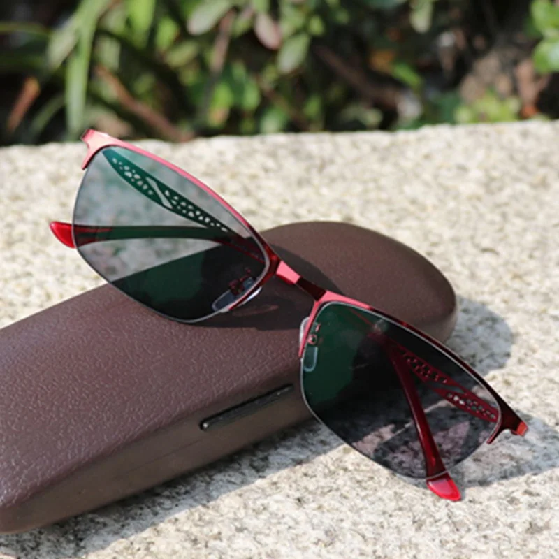 Солнечные фотохромные очки для чтения, женские очки, очки для дальнозоркости, пресбиопии, очки с диоптриями, Пресбиопия