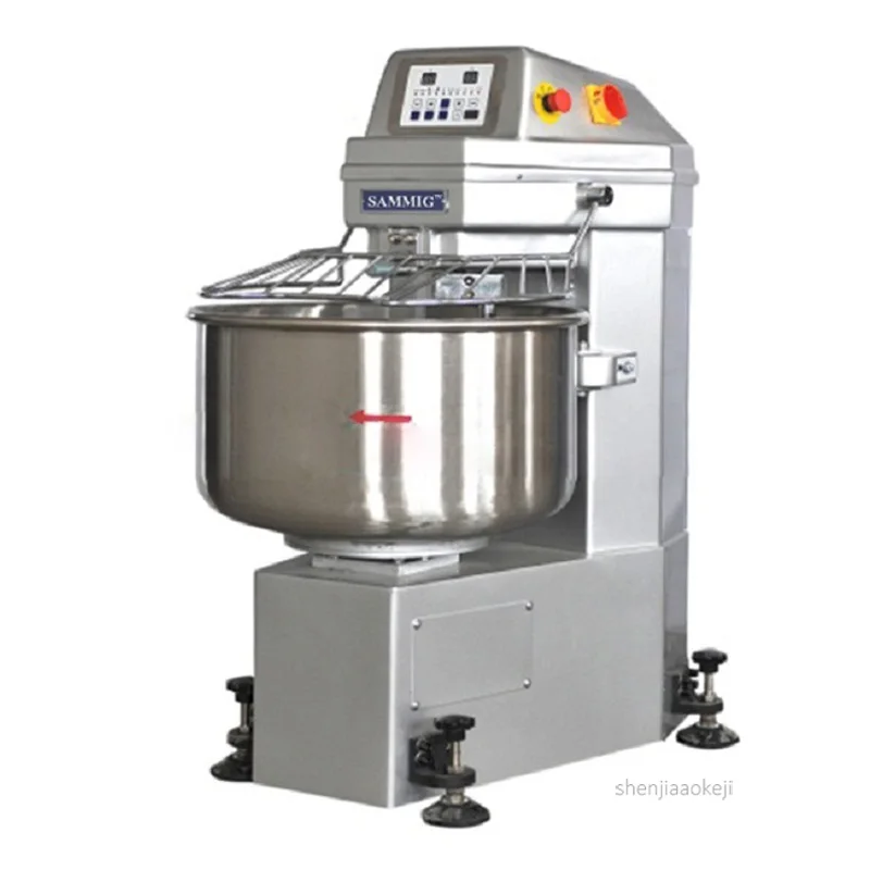 Touch-screen computer control panel flour mixing machine two-speed hook and bowl double rotate dough kneading stir mixer 380V Touch-screen computer control panel flour mixing machine two-speed hook and bowl double rotate dough kneading stir mixer 380V