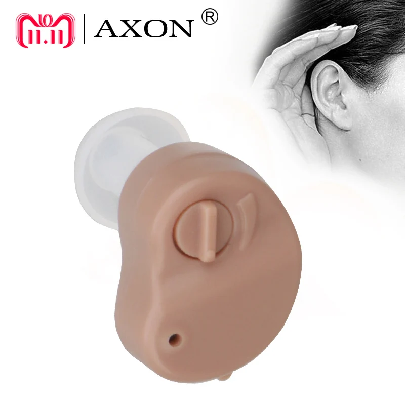Mini Hearing Aid AXON K-80 Personal Sound Amplifier In Ear Volume Adjustable Audifonos Para Sordos Hear Clear for the Elderly Mini Hearing Aid AXON K-80 Personal Sound Amplifier In Ear Volume Adjustable Audifonos Para Sordos Hear Clear for the Elderly