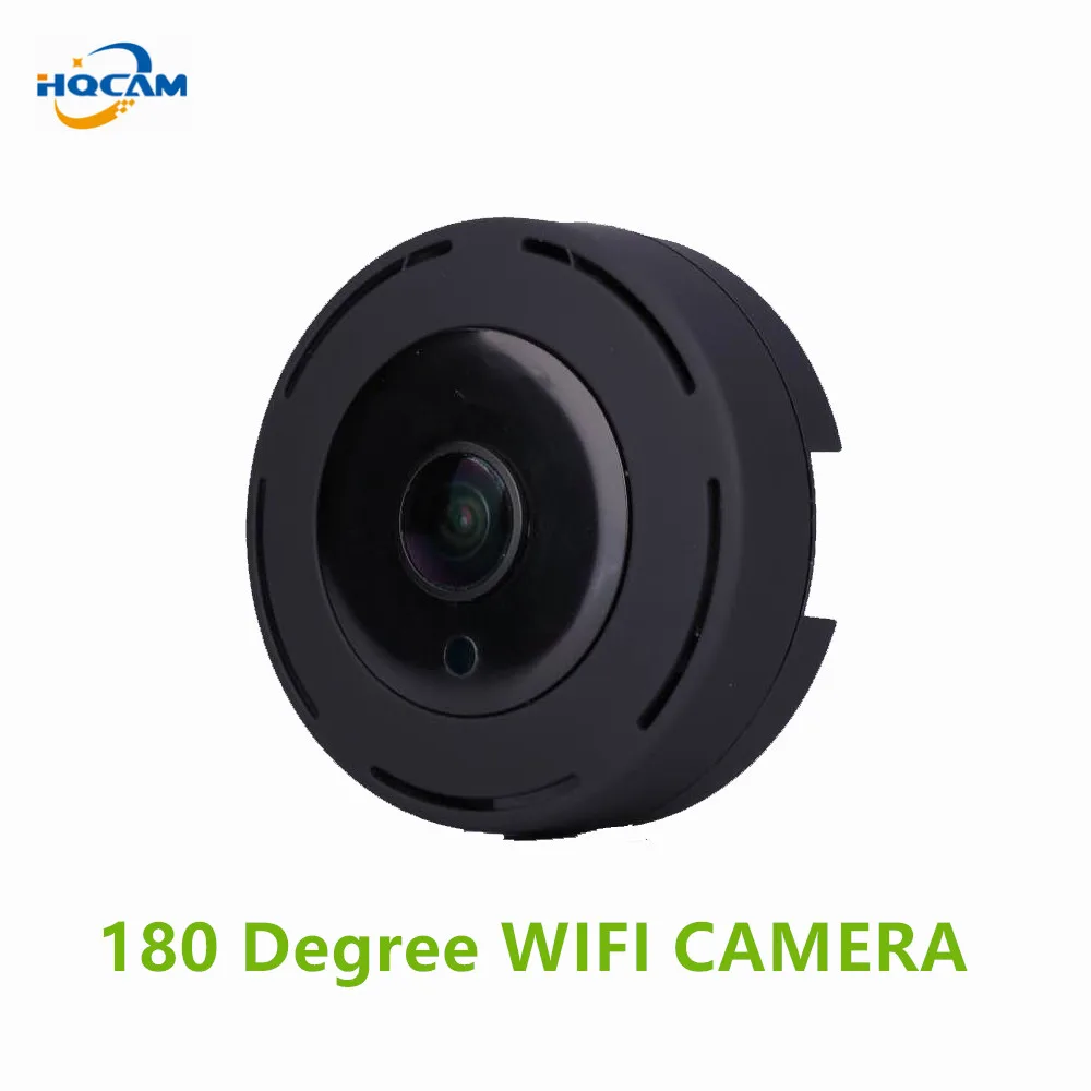 

HQCAM HD 720P 180 Degree Panoramic Wide Angle Cam MINI Cctv Camera Smart IPC Wireless Fisheye IP Camera P2P Security Wifi Camera