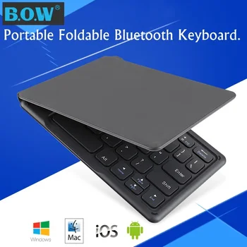 

B O W HB022S Portable Foldable Universal Bluetooth Wireless Keyboard, Ergonomic Mini Keyboard For Ipad Android Mobile Phone.
