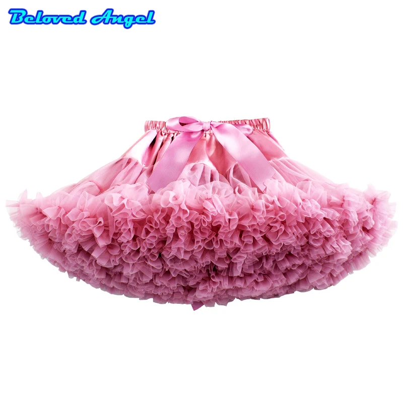 

2019 Fashion Girl Casual Chiffon Tutu Skirt Baby Girl Birthday Party Ball Gown Pettiskrit 0-16T Girls Ballet Dancing Party Wear