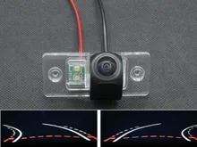 Trajectory Tracks 1080P Fisheye Rear view Camera for Passat Tiguan Polo Sedan Santana Golf V Volkswagen Skoda Fabia Camera Car