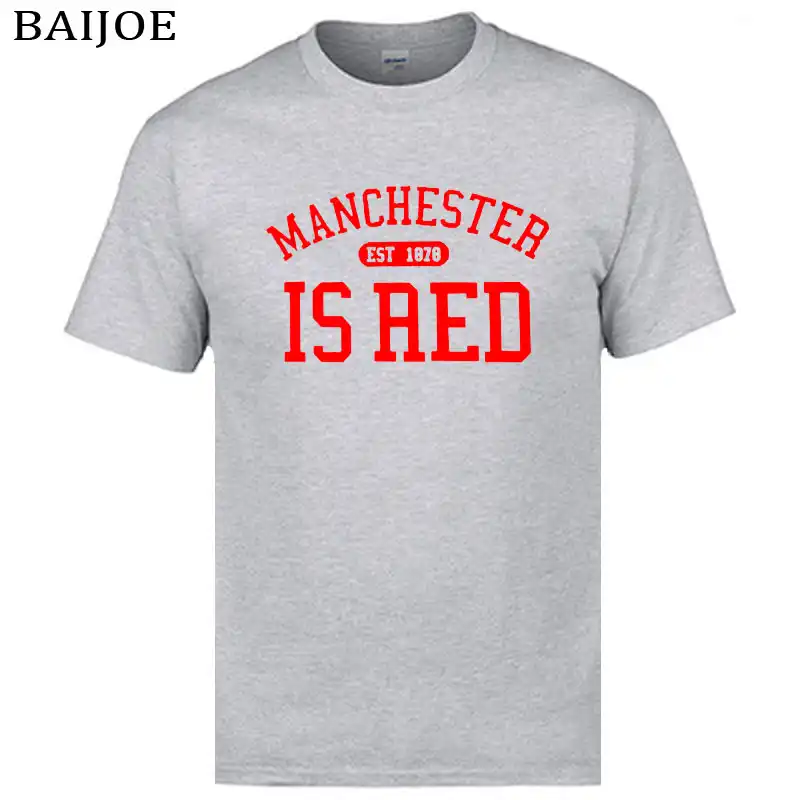 New Manchester United T shirt men women fashion casual short sleeved 3D ...
