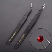 1 шт. прямые плоскогубцы для гибки ресниц Пинцет для макияжа глаз инструмент для сверления нержавеющая сталь горный хрусталь инструмент для сбора