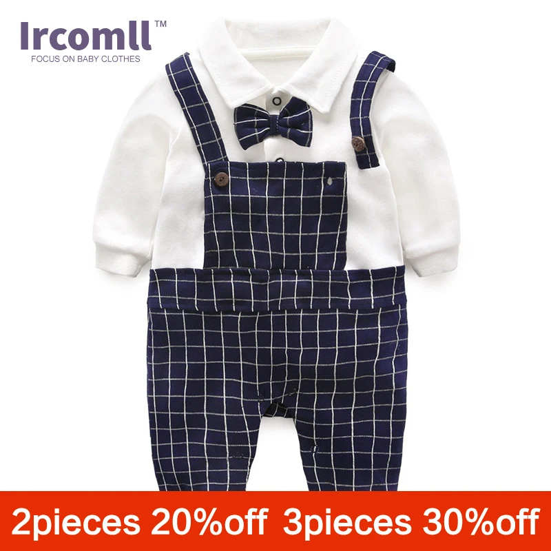 Ircomll 2018 de moda ropa de bebé niño de algodón corbata Caballero infantil niños pantalones recién nacido bebé mono bebé Bodie prendas de vestir exteriores Ircomll 2018 de moda ropa de bebé niño de algodón corbata Caballero infantil niños pantalones recién nacido bebé mono bebé Bodie prendas de vestir exteriores