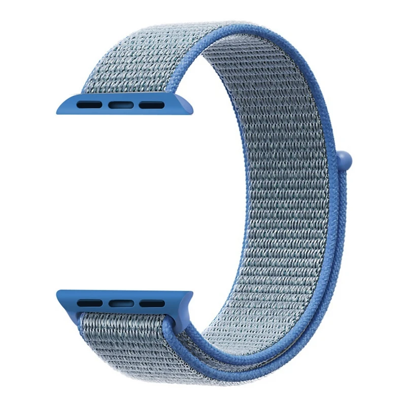 LPWHH Nylon Watch Band For Apple Watch 38 40 mm Velcro Buckle Strap For Iwatches 3 2 1 Bands Soft 44mm Bracelet Replcement