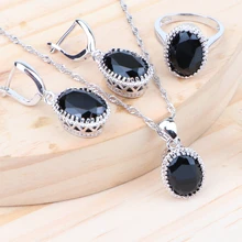 Свадебные комплекты ювелирных изделий из стерлингового серебра 925 пробы с цирконием, женский костюм, ювелирные изделия, детский камень для кольца, серьги, ожерелье, кулон, набор