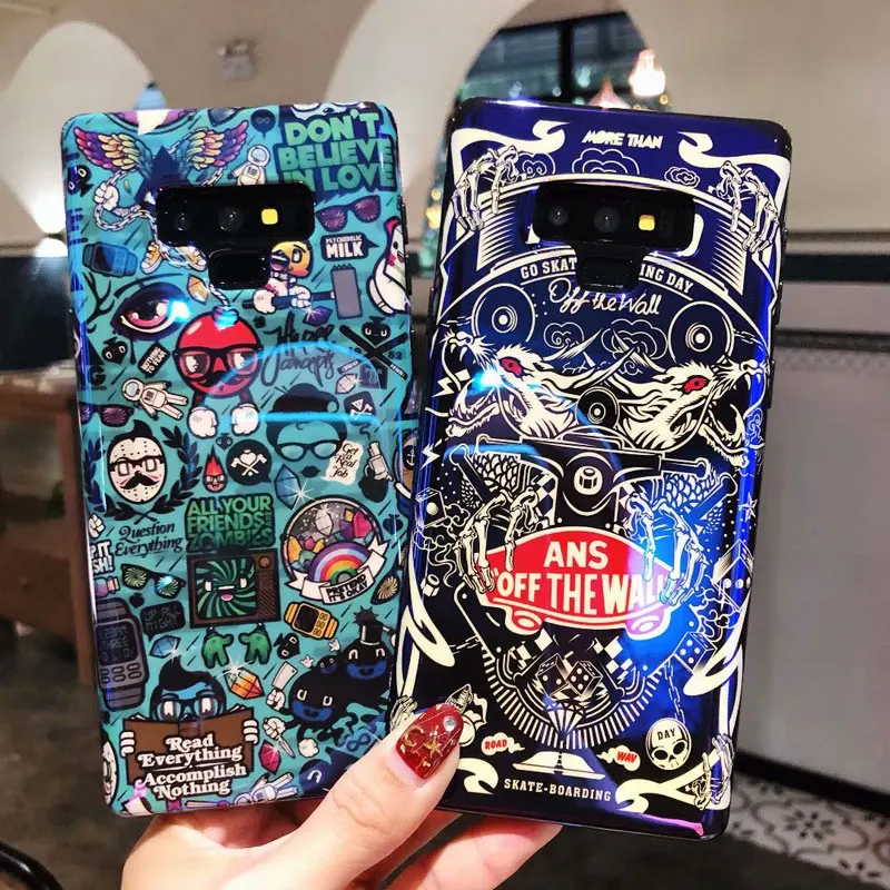 

Case For SamSung Galaxy Note 9 Case Blue Light Back Matte Cover for Note9 samsung note 9 Full Protective Silicone TPU Shell case