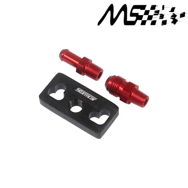 

New style Aluminum 1PC Black Turbo Fuel Rail Delivery Regulator Adapter For Stormcar Regulator Fit for Honda