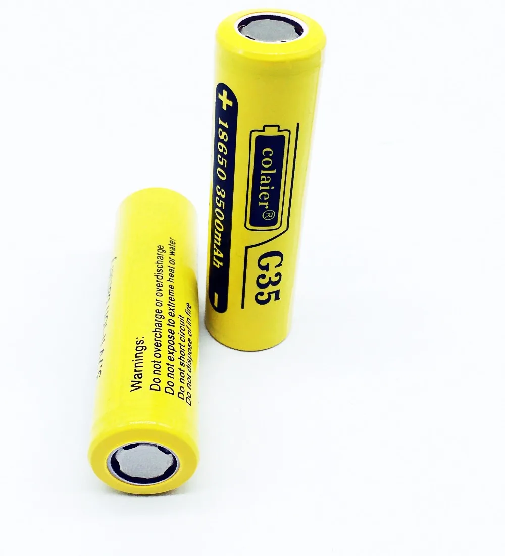 8 шт Colaier G35 18650 3500mAh 3,7 V литий-ионная аккумуляторная батарея 20A литиевая батарея высокого стока для вспышки