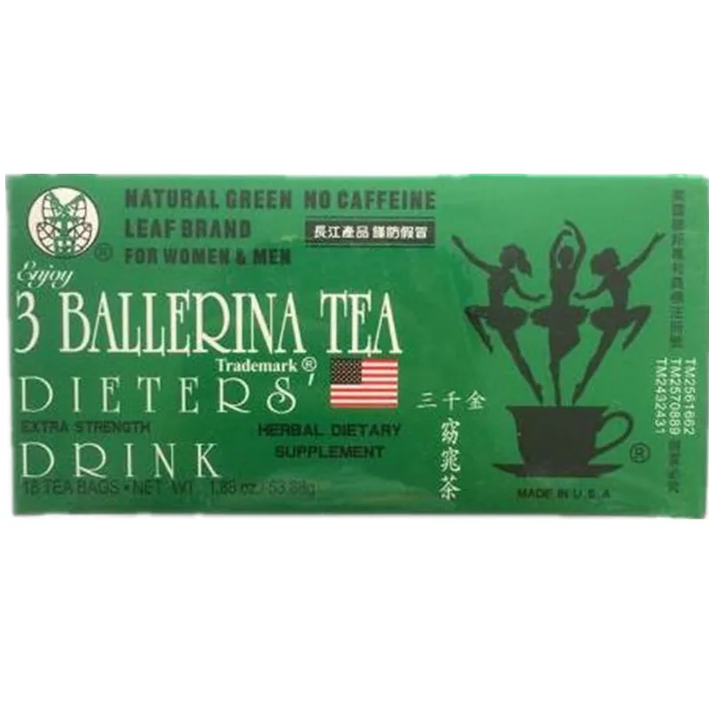 

3 Ballerina tea Weight Loss Drink Fat Slimming Herbal 18 Bags 53.88g Free Shipping