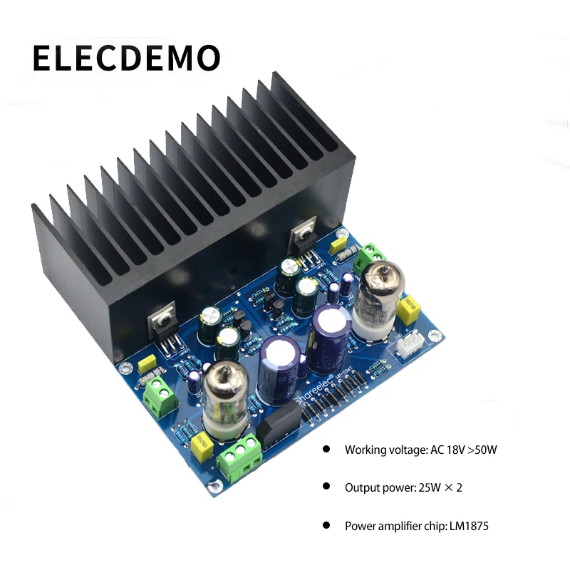 Плата усилителя вакуумной трубки HIFI электронный клапан усилитель 6J1 + LM1875