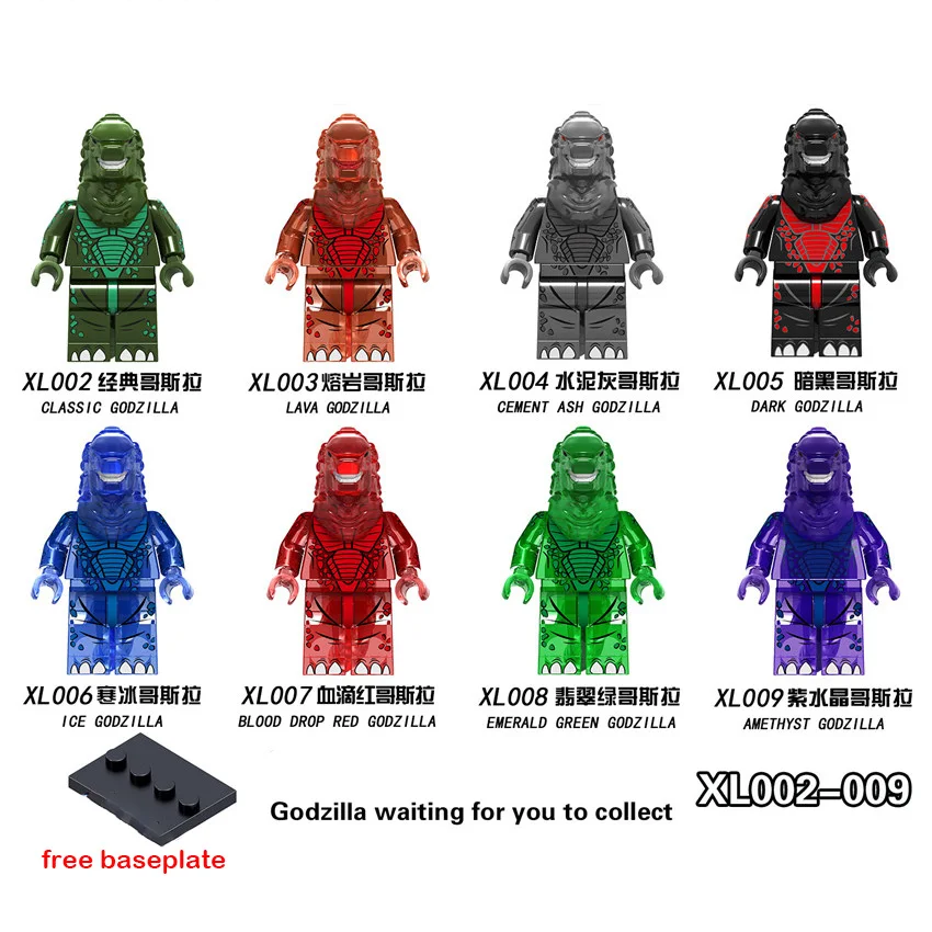 

8pcs Super Hero Movie Series Alien vs. Predator Giant Monster figure building blocks model bricks toys for children