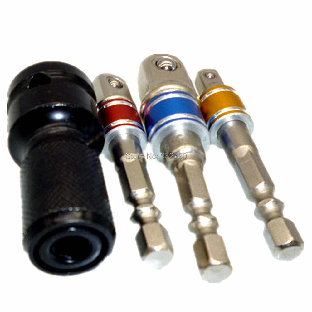 Impact Wrench Screwdriver Bit Chamfer 1/2" Drive To 1/4" Hex Adapter Converter Impact Wrench Screwdriver Bit Chamfer 1/2" Drive To 1/4" Hex Adapter Converter