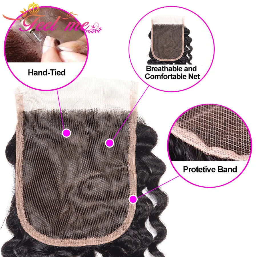FEEL ME Hair Kinky Curly Hair Bundles With Closure Brazilian Human Hair Bundles With Closure Remy Hair 3 Bundles With Closure FEEL ME Hair Kinky Curly Hair Bundles With Closure Brazilian Human Hair Bundles With Closure Remy Hair 3 Bundles With Closure