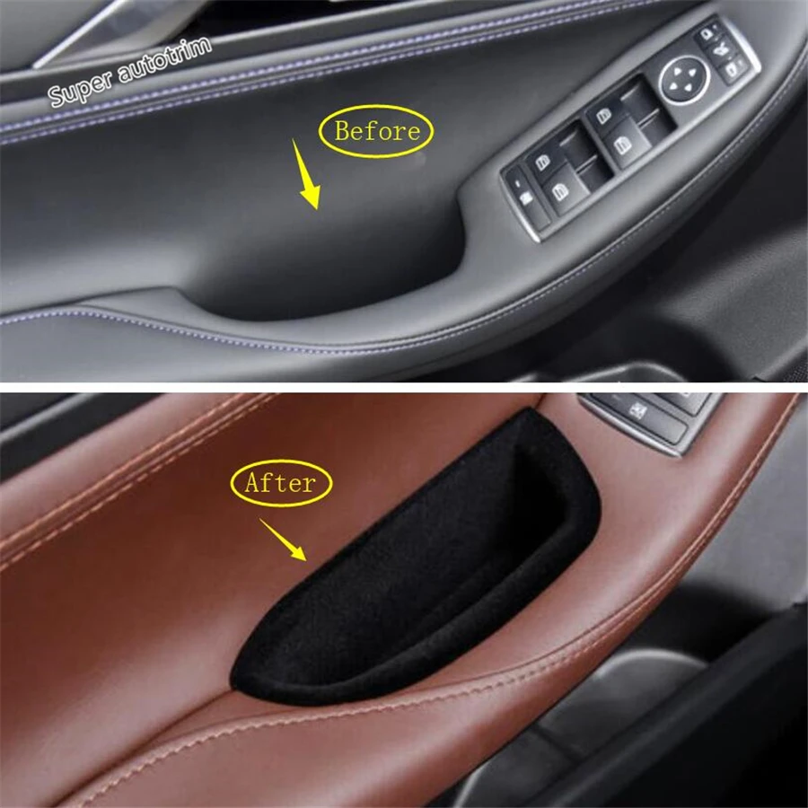 

Lapetus Accessories Interior Front Car Door Storage Container Multifunction Box Cover Trim Fit For Infiniti QX30 2017 2018 2019