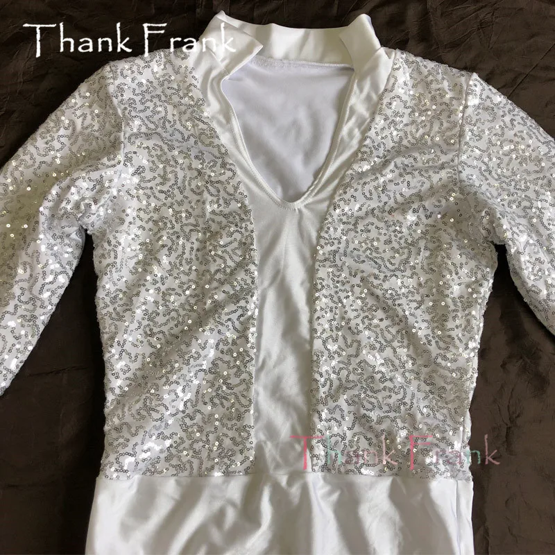 Boys Sequin Ballet Leotard Men Long Sleeve Dance Short Unitard Male Costume C416 Boys Sequin Ballet Leotard Men Long Sleeve Dance Short Unitard Male Costume C416