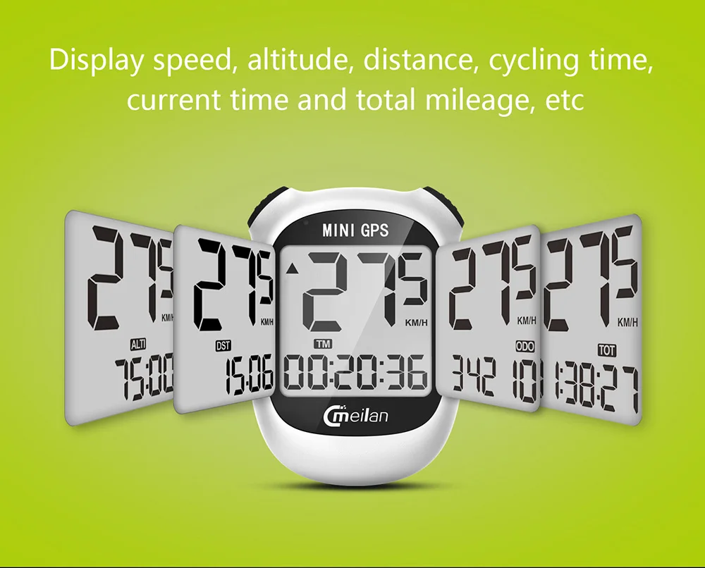 Meilan M3 Mini GPS Bicycle Computer Wireless Speedometer Bike Odometer Speed Altitude DST Waterproof Cycling Computer