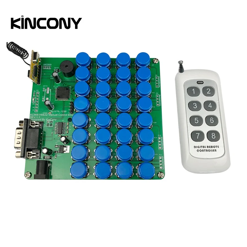 32 Buttons Manual Control RS232 Keyboard KC868 Smart Home Automation Module Controller 433 mhz rf Remote control Domotica Hogar 32 Buttons Manual Control RS232 Keyboard KC868 Smart Home Automation Module Controller 433 mhz rf Remote control Domotica Hogar