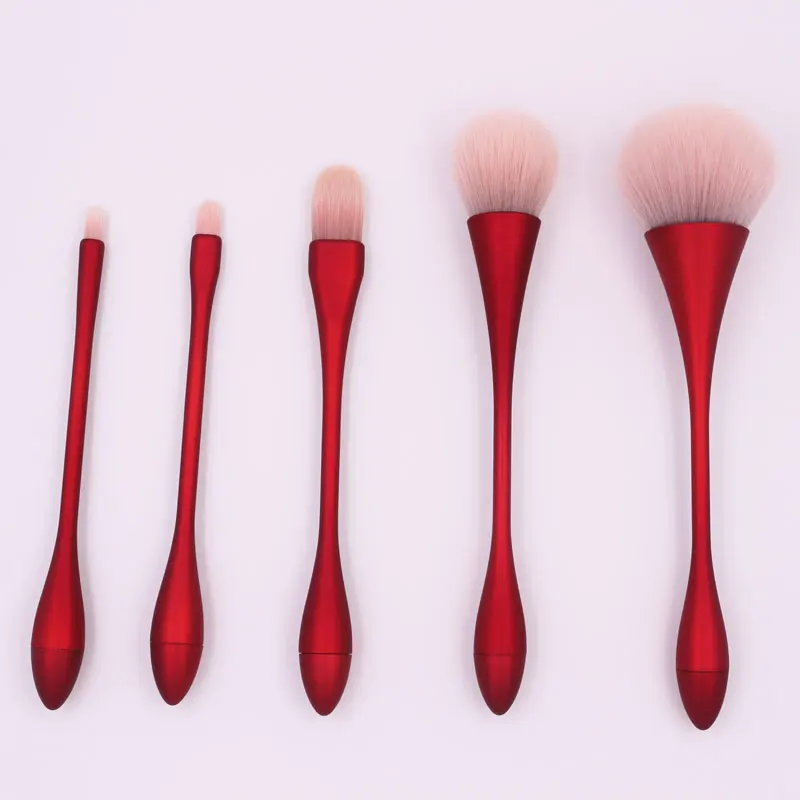 

New Arrival 5pcs Waistline Make up Brush Set Powder Foundation Eyeshadow Cosmetic Multipurpose Brushes Kit