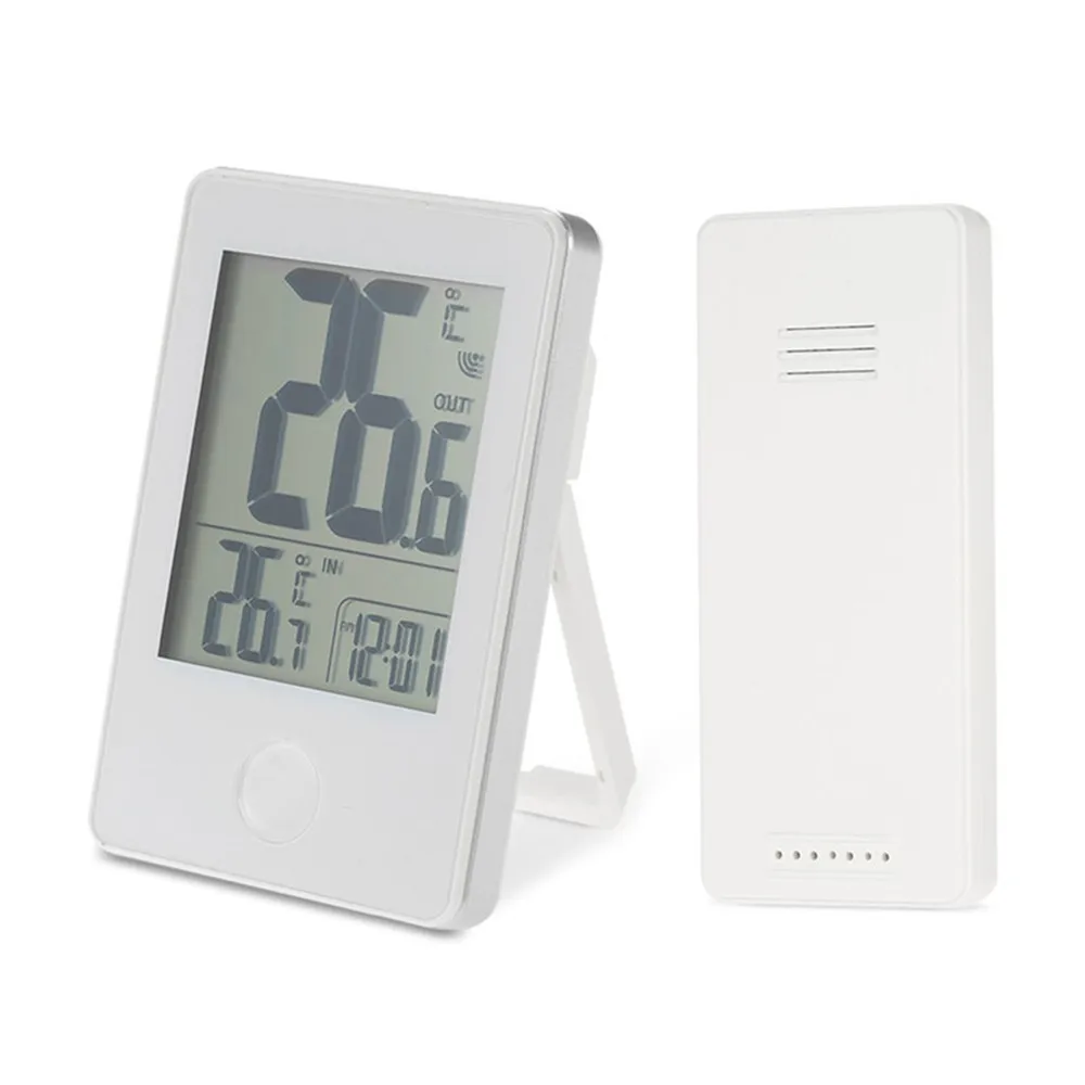 

The screen provides you time, date, weekday, indoor and outdoor temperature and humidity, moon phase, pressure, and forecast wea