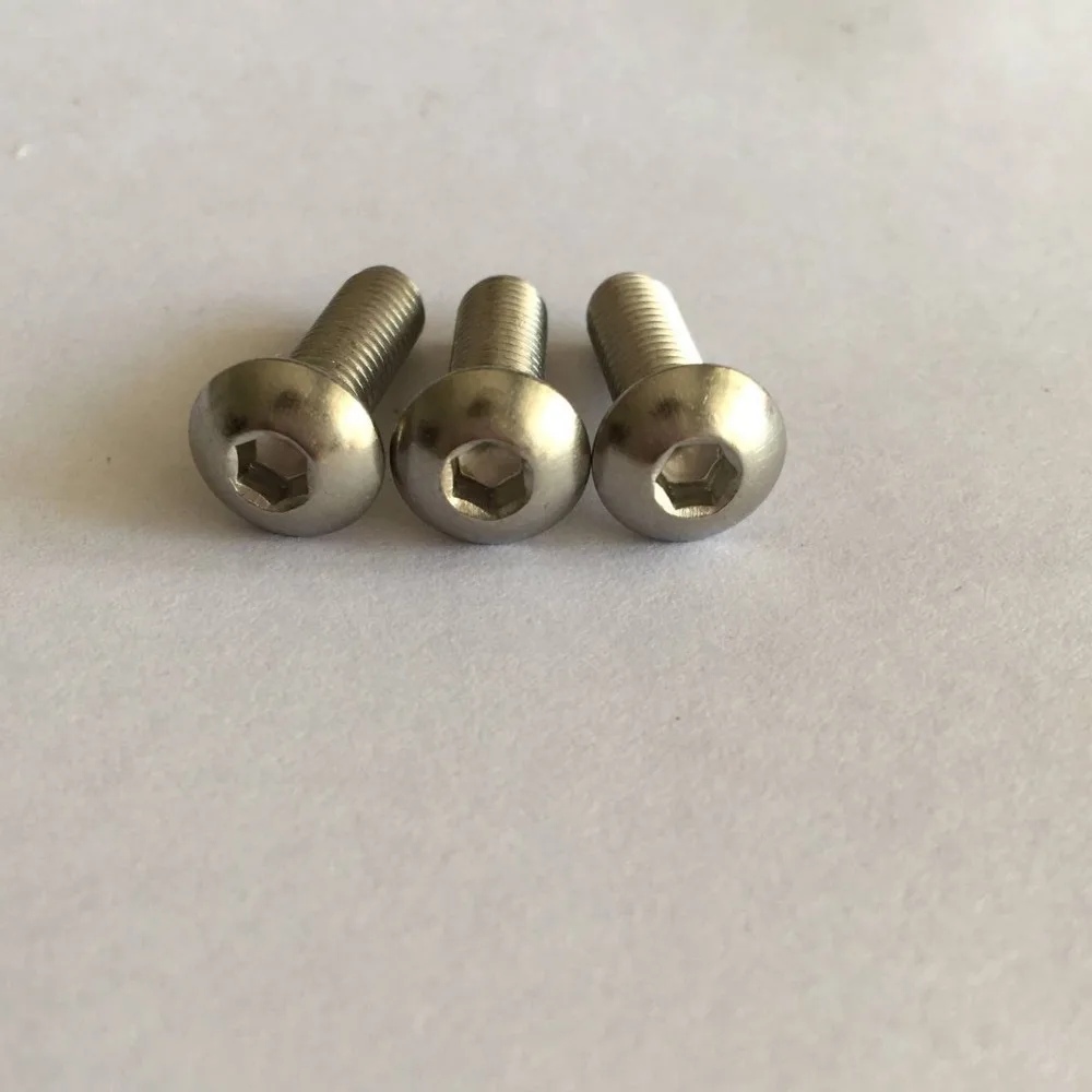 M8 5pcs allen screws hex round head bolts inside hexagonal screw inner