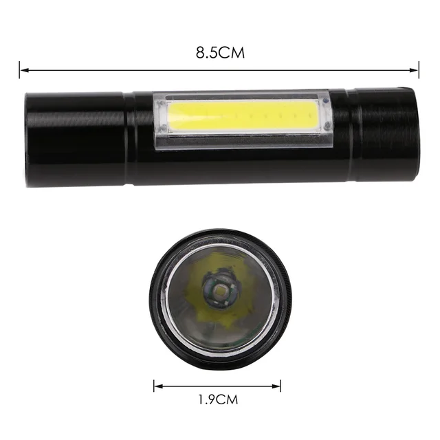 Lampe torche LED multifonction COB + 5 LED avec chargeur Virage - Moje Auto