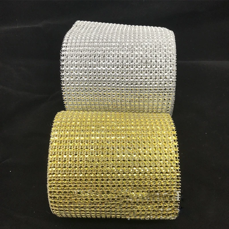 

24 Rows Net Drill Electroplated Mesh Imitation Diamond Rhinestones Wedding Supplies Home Decoration DIY Accessories