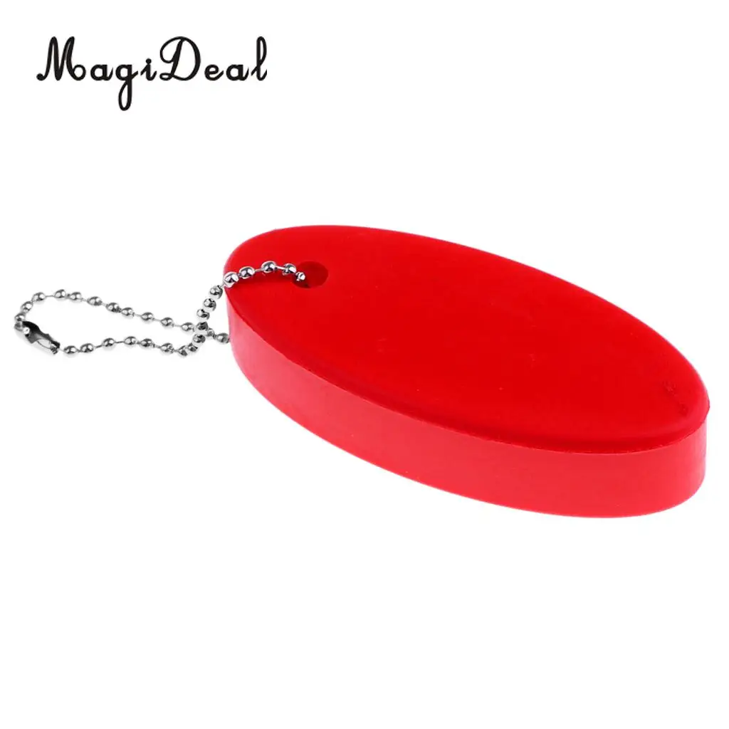 MagiDeal Marine Water Sport Foam Floating Oval Keychain Keyring Water Key Float for Kayak Canoe Rafting Boat Sailing Surfing Acc