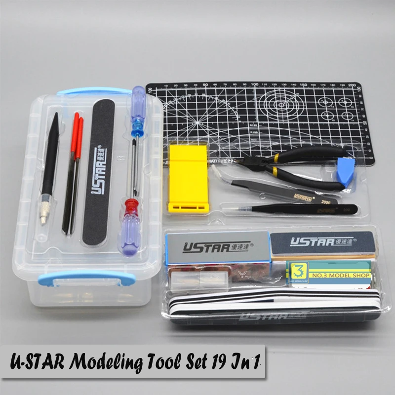 plastic model building tools