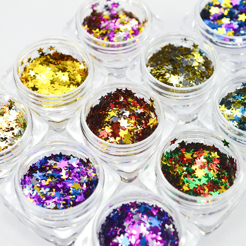 Nail Flakes Glitter Star
